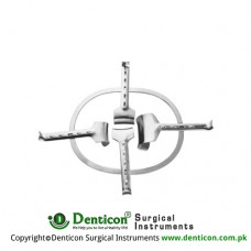 Kirschner Retractor Complete With Frame RT-920-30, 3 Blades Ref:- RT-923-50 and 1 Blade Each of RT-923-80, RT-923-98 and RT-923-99 Stainless Steel,